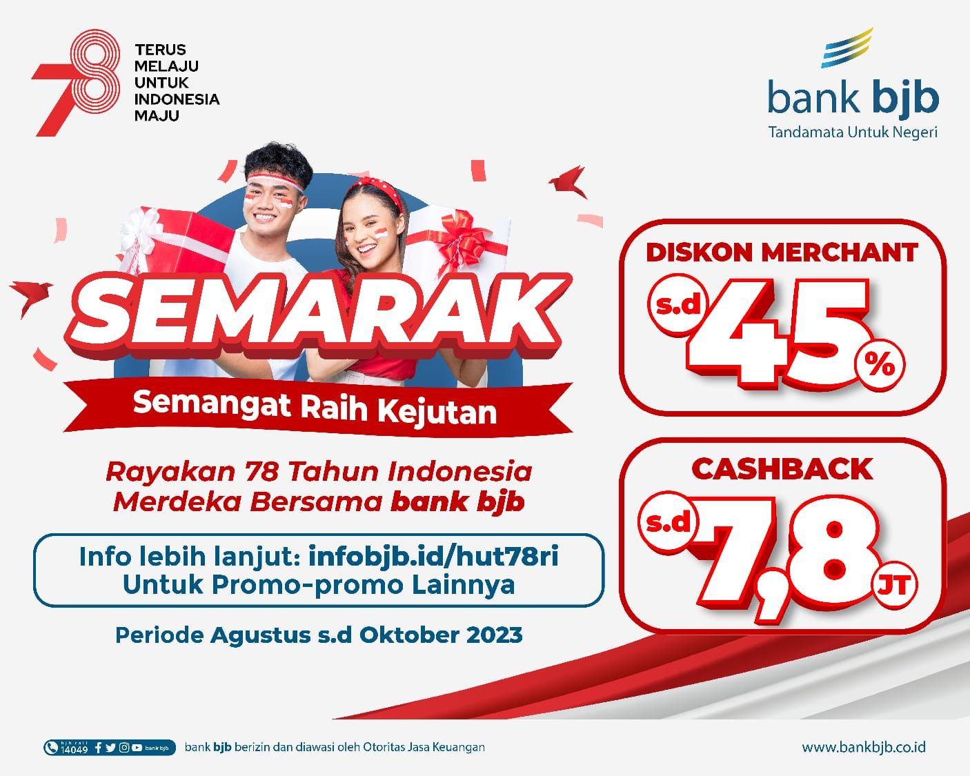 Promo HUT RI Ke-78 Dari Bank Bjb, Cek Ini Daftarnya! - Wongkito.co