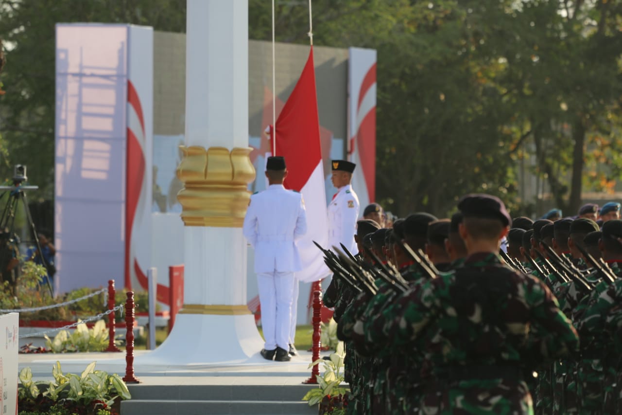 Upacara Detik-detik Proklamasi di Balikpapan, Dimeriahkan dengan Tari Massal