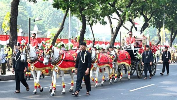 Kirab Budaya Awali Kemeriahan Peringatan HUT Ke-78 RI di Istana Negara, Jakarta