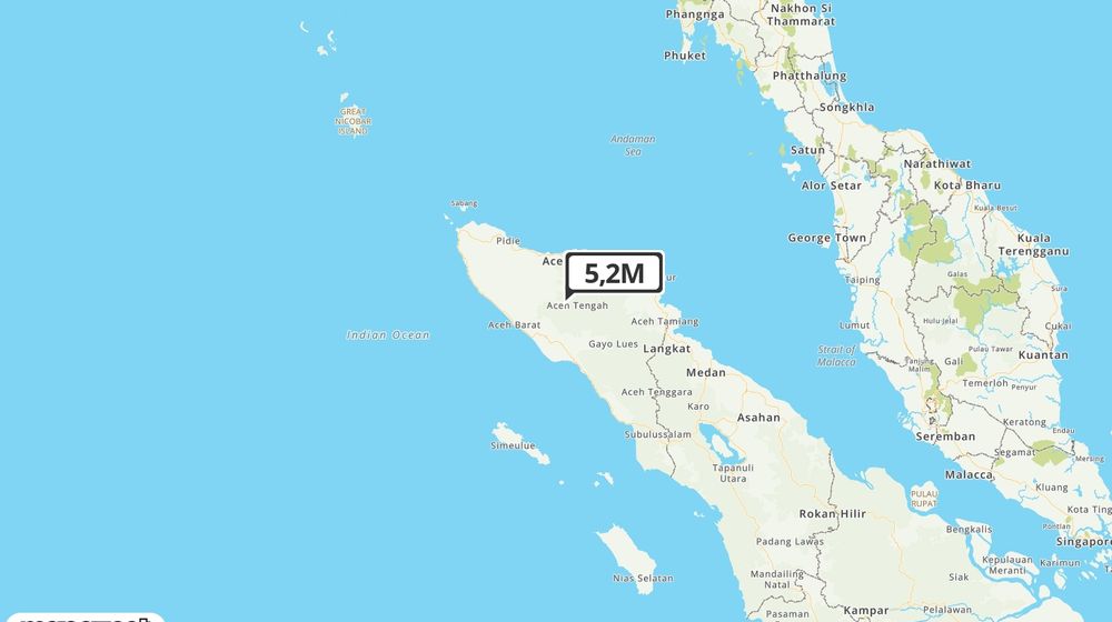 Pusat gempa berada di darat 35 km TimurLaut Kab. Naganraya