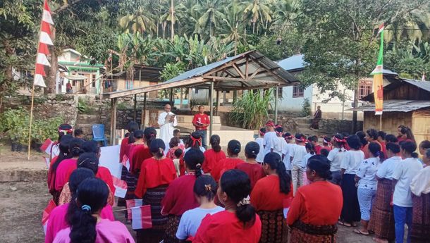 Ramaikan HUT ke-78 RI, Lomba Gawi di Wolotolo Tegaskan Nilai Persatuan