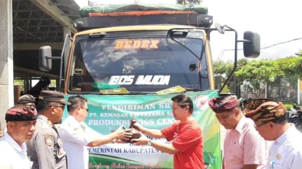 Kabupaten Klungkung Kirim 35 Ton Bahan Bakar Alternatif Pengganti Batu Bara dari Sampah 