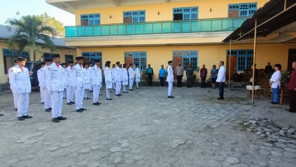  Jalankan Tugas dengan Baik dan Sukses, Bupati Nagekeo Beri Apresiasi dan Lepas Paskibra Kembali ke Rumah