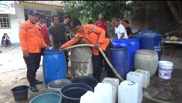 Dampak El Nino, BPBD Bandarlampung Kembali Salurkan Air Bersih 