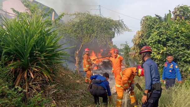 Akibat Konsleting Listrik Satu Rumah Kebakaran di Tanjung Gading