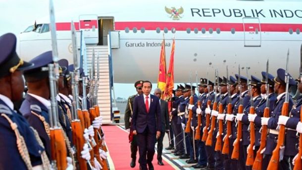 Pamit dari Tanzania, Presiden Jokowi Tiba di Maputo Mozambik