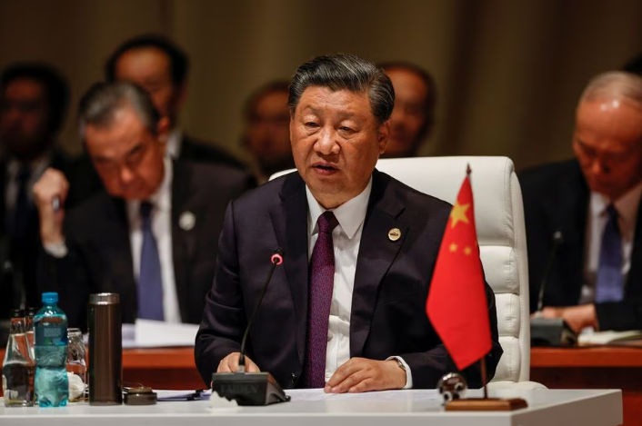 Presiden China Xi Jinping dalam KTT BRICS