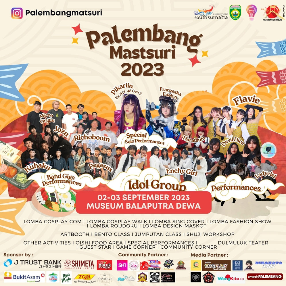 Palembang Matsuri 2023: Ajang Kreatif Anak Muda dan Pelaku UMKM, Ayo Buruan Beli Tiket dan Pastikan Hadir!