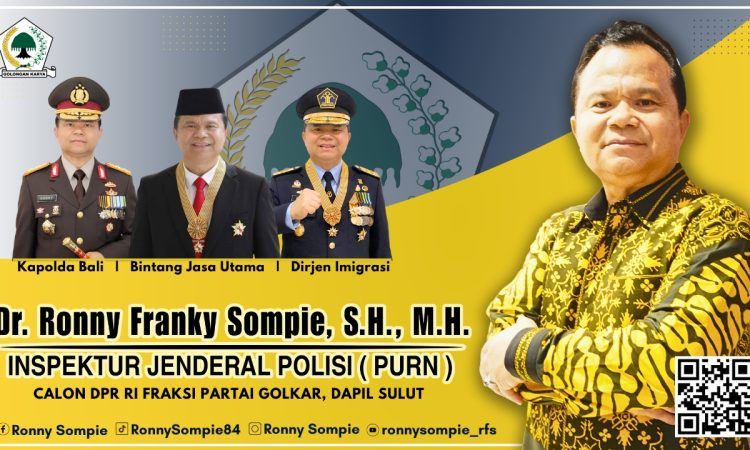 Irjen Pol. (Purn) Ronny Franky Sompie. (Foto:Istimewa)