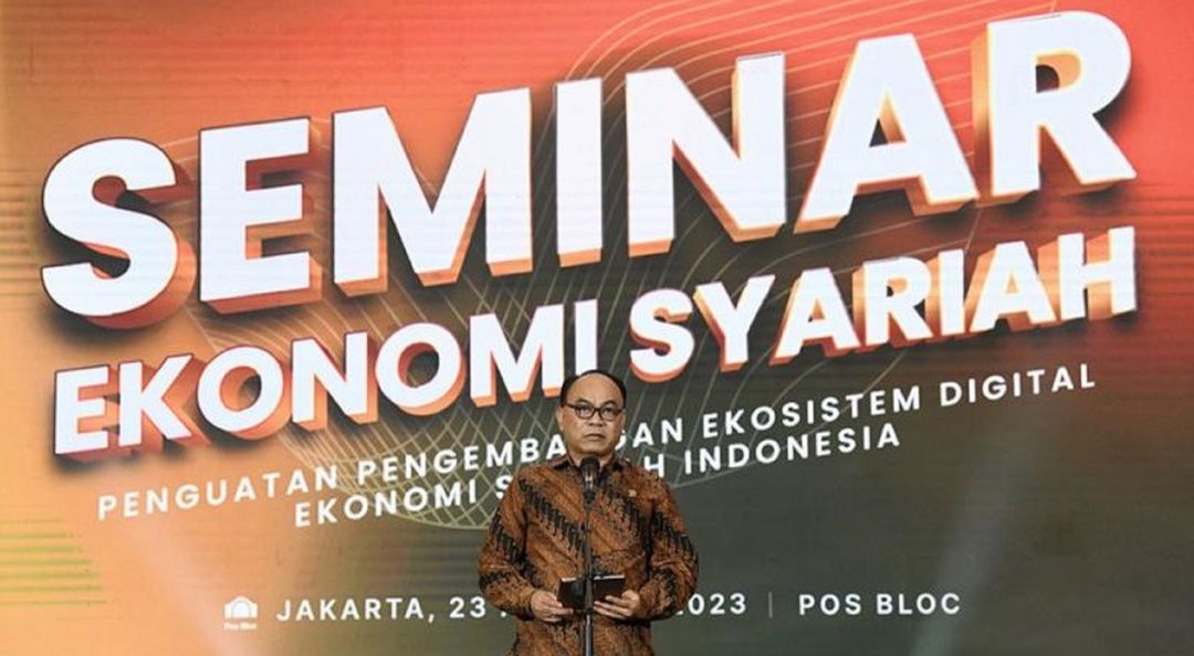 Menteri Komunikasi dan Informatika Budi Arie Setiadi dalam Seminar Ekonomi Syariah Peringatan Hari Jadi PT Pos Indonesia ke- 277 dan Hari Jadi Kliring Berjangka Indonesia ke-39 di Pos Bloc Jakarta Pusat, pada Rabu, 23 Agustus 2023