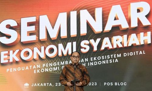 Menteri Komunikasi dan Informatika Budi Arie Setiadi dalam Seminar Ekonomi Syariah Peringatan Hari Jadi PT Pos Indonesia ke- 277 dan Hari Jadi Kliring Berjangka Indonesia ke-39 di Pos Bloc Jakarta Pusat, pada Rabu, 23 Agustus 2023