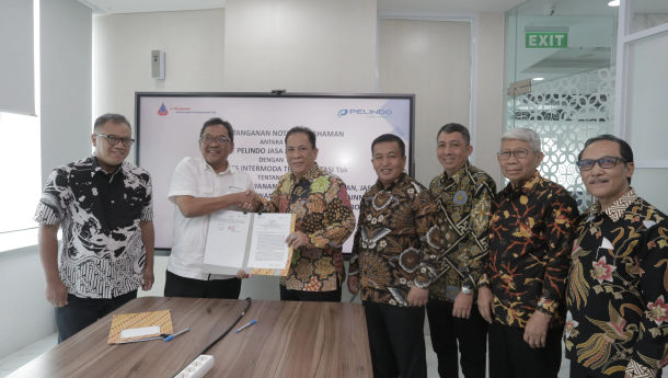 Kembangkan Jasa Kepelabuhan RI, Humpuss Intermoda Bersama Pelindo Jasa Maritim Teken MoU