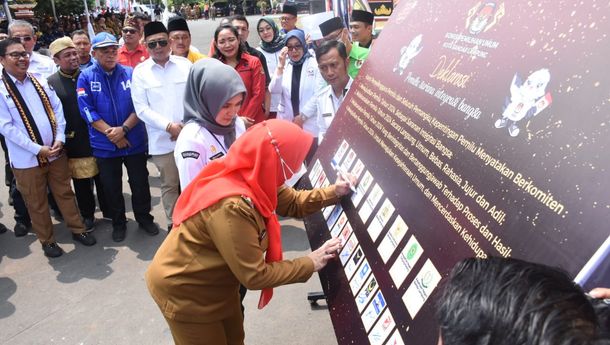 Setelah Kota Metro, Kirap Bendera Pemilu 2024 Tiba di Bandarlampung