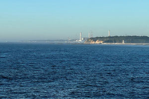 Pemandangan Pembangkit Listrik Tenaga Nuklir Fukushima Daiichi