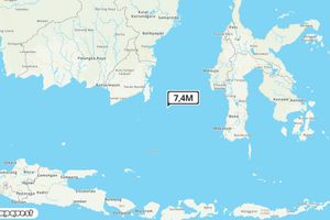 Pusat gempa berada di laut 180 km Tenggara Tanahbumbu