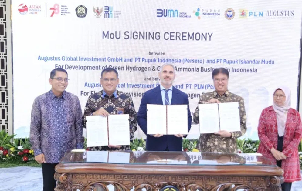 PT Pupuk Indonesia (Persero) melalui anak usahanya, PT Pupuk Iskandar Muda (PIM), bekerja sama dengan perusahaan asal Jerman, Augustus Global Investment GmbH (AGI).