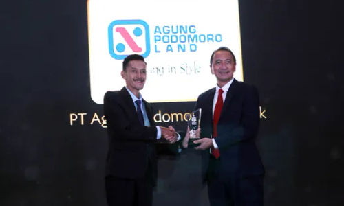 Salah satu emiten properti PT Agung Podomoro Land Tbk (APLN) berhasil meraih penghargaan TrenAsia ESG Award 2023 pada kategori perusahaan properti dengan predikat sustainability.