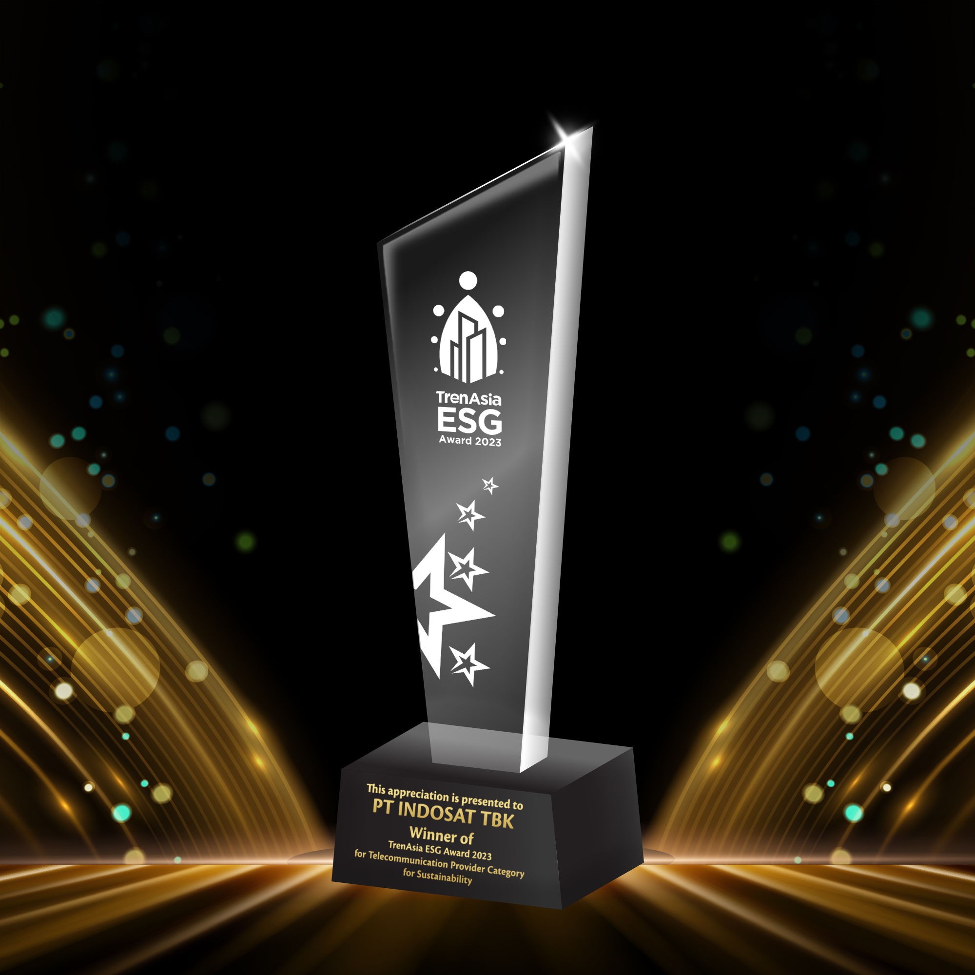 ESG Award : Indosat Berhasil Raih Penghargaan Kategori Telecommunication Provider di TrenAsia ESG Award 2023
