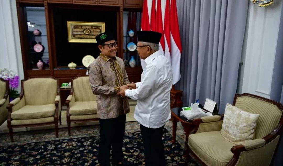 Cak Imin saat bertemu dengan Wapres Ma"ruf Amin