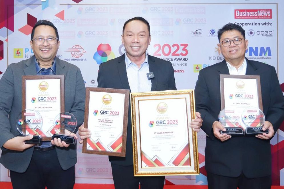 Jasa Raharja berhasil memboyong empat penghargaan dalam GRC & Performance Excellence Award 2023 