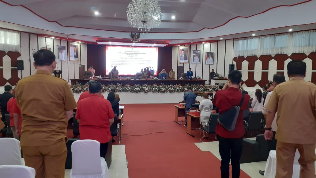 Rapat paripurna pembicaraan tingkat I Penyampaian Ranperda Perubahan APBD Tahun Anggaran 2023. (Foto:Mike)