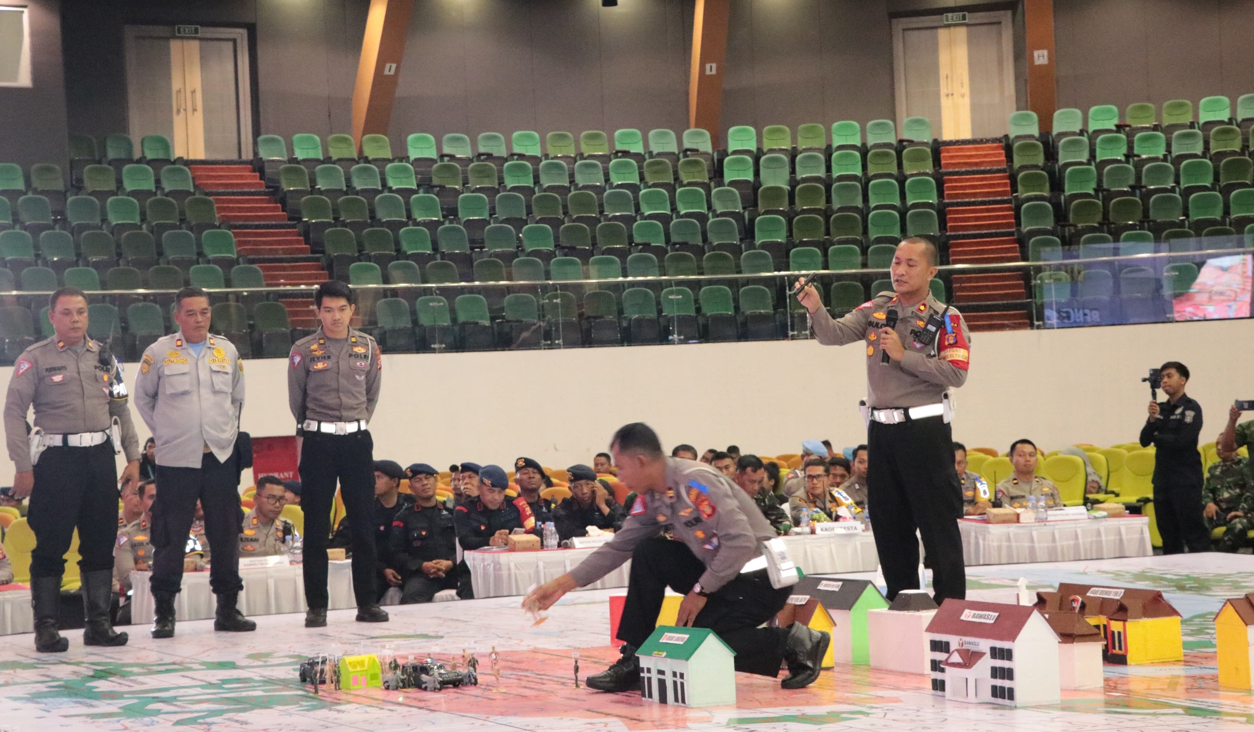 Jelang Pemilu 2024, Polda Kaltim Gelar Tactical Floor Game 