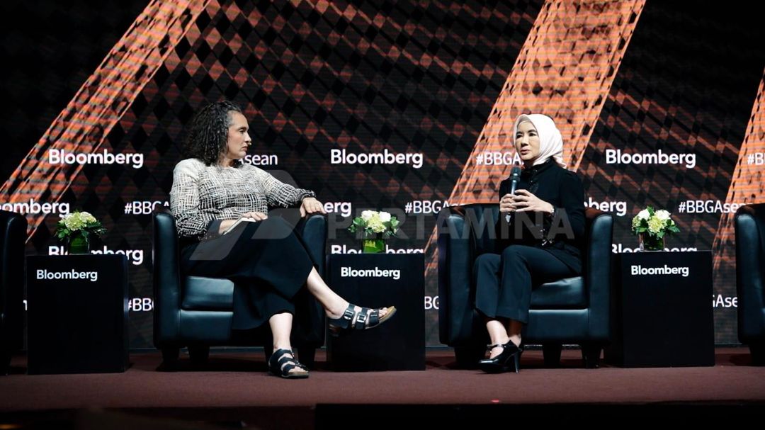 Direktur Utama Pertamina Nicke Widyawati di Bloomberg CEO Forum ASEAN