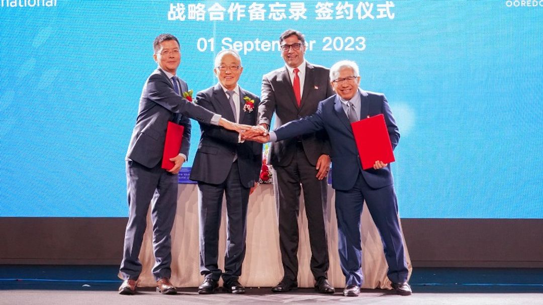 Penandatanganan MoU Indosat Ooredoo Hutchison dan China Mobile International Limited