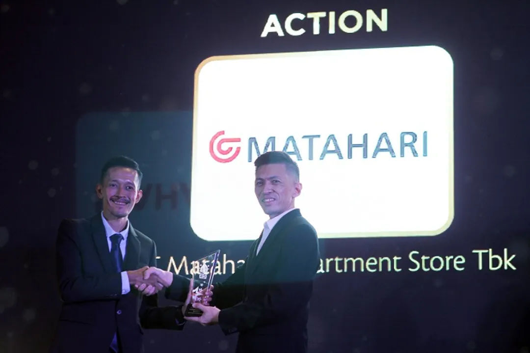 PT Matahari Departemen Store menerina penghargaan dalam ajang TrenAsia ESG Award 2023. (Foto:Istimewa)