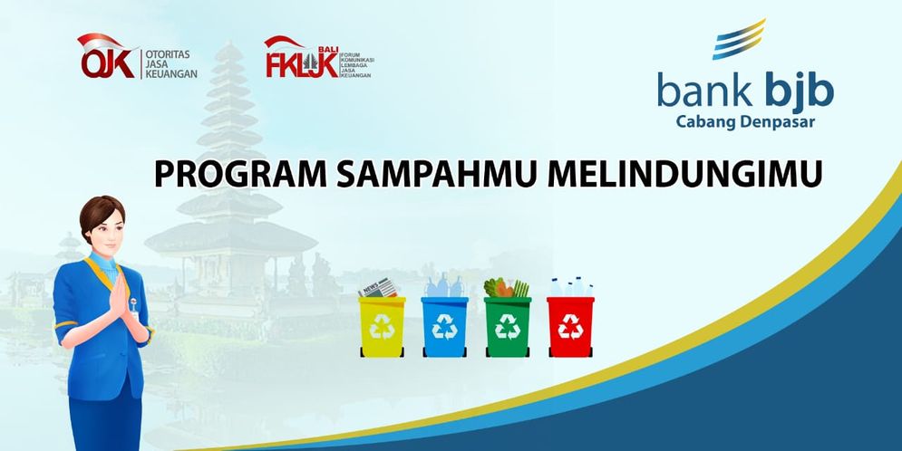 Aplikasikan Pergub Bali MASARI Sampah, bank bjb KC Denpasar Tukar Sampah dengan Polis Asuransi