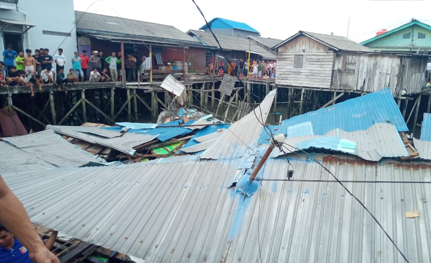 Pasca Rumah Ambruk di RT 53 Kampung Baru, BPBD Balikpapan Minta Warga Tak Beraktivitasi di Area Sekitar