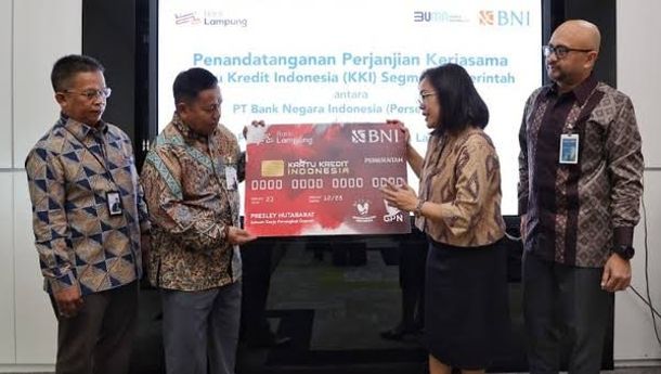 BNI Gandeng Bank Lampung Terbitkan KKI Segmen Pemerintah