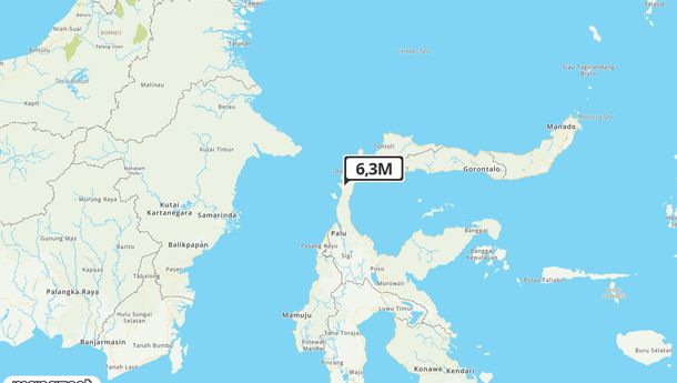 Gempa Guncang Donggala di Laut 50 Km Barat Laut 6.3 Magnitudo