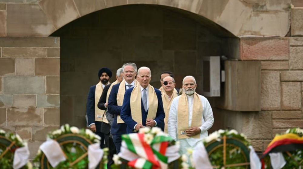Presiden AS Joe Biden mengunjungi RajGhat memorial Bersama Perdana Menteri India Narendra Modi dan Para Pemimpin G20