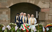 Presiden AS Joe Biden mengunjungi RajGhat memorial Bersama Perdana Menteri India Narendra Modi dan Para Pemimpin G20