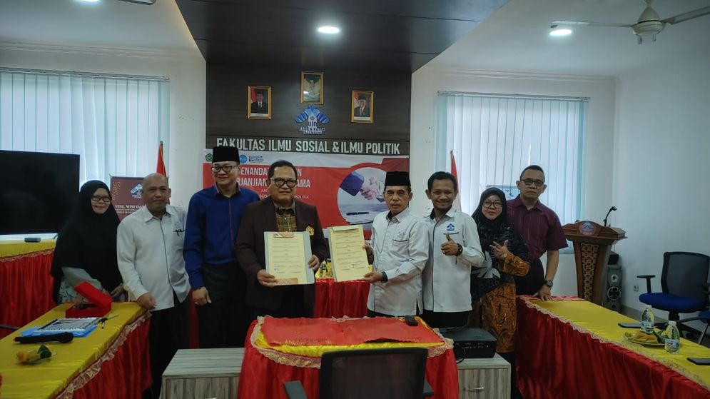 Menuju Akreditasi Unggul, Fisip UIN Raden Palembang Teken Kerja Sama dengan Fisip Universitas Sultan Agung Tirtayasa