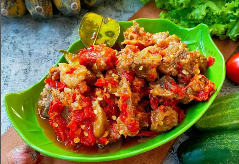 Resep Sambal Daging, Lebih Praktis dan Tanpa Santan