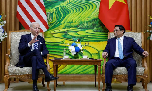 Presiden AS Joe Biden dan Perdana Menteri Vietnam Pham Minh Chinh