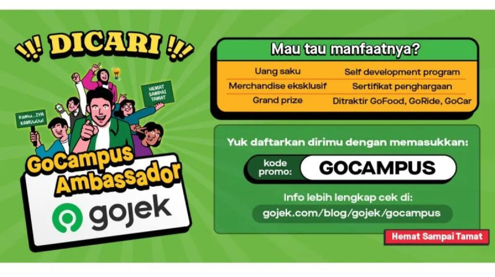 Mahasiswa Merapat, Gojek Lagi Cari GoCampus Ambassador 
