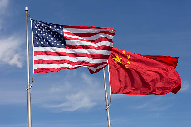 Ilustrasi hubungan Amerika Serikat dan China.