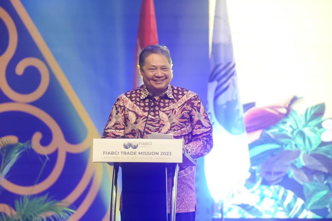 Airlangga pada acara The International Real Estate Federation (FIABCI) Trade Mission 2023