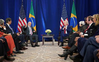 Presiden AS Joe Biden dan Presiden Brasil Luiz Inacio Lula da Silva