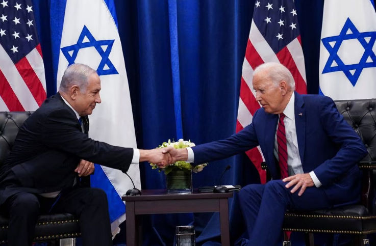 Presiden AS Joe Biden dan Perdana Menteri Israel Benjamin Netanyahu