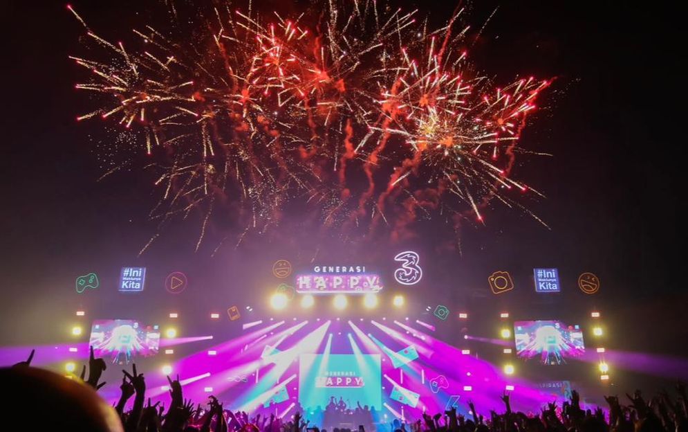 Puncak acara Festival Generasi Happy di Lapangan Saburai, Bandarlampung pada Sabtu, 23 September 2023.