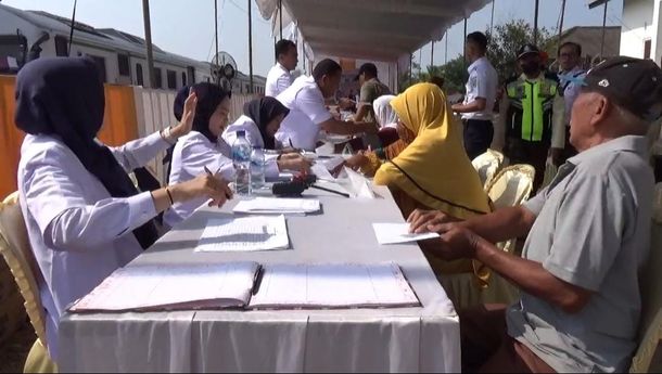 KAI Divre IV Tanjung Karang Bakti Sosial di Rail Clinic Stasiun Bekri