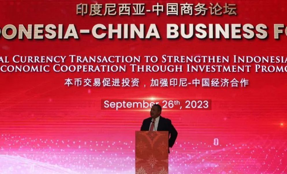 Gubernur Bank Indonesia Perry Warjiyo mempromosikan sistem pembayaran QRIS dan menggaet pengusaha China untuk berinvestasi di Indonesia