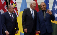 Presiden AS Joe Biden, Presiden Kiribati Taneti Maamau, Perdana Menteri Kepulauan Cook Mark Brown