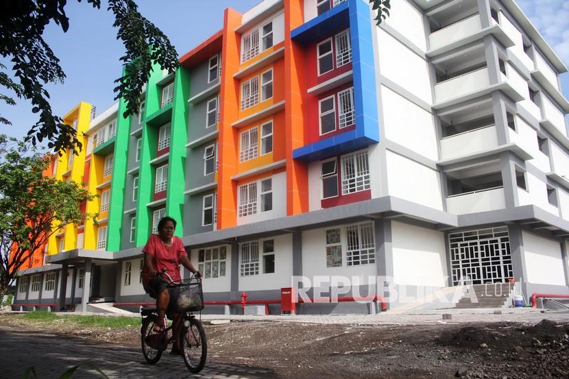 Salah satu rusun di Kota Surabaya.