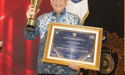 Bank BJB Sabet Penghargaan Peringkat I BPD Kategori Besar di Ajang BUMD Award 2023