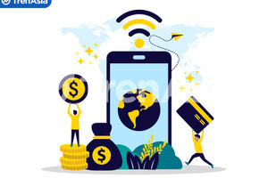 Ilustrasi Kelancaran Transaksi Keuangan Digital dengan Akses Internet Cepat.